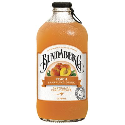 Bundaberg Peach Sparkling Drink 375ml