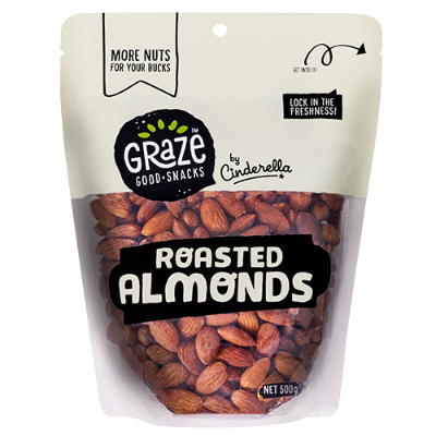 Graze Roasted Almonds 500g