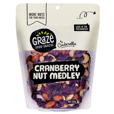 Graze Cranberry Nut Medley 515g