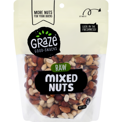 Graze Raw Mixed Nuts 550g