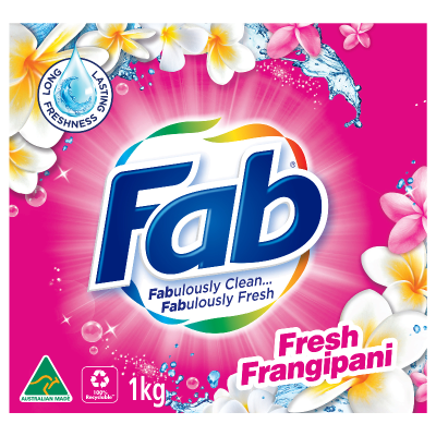 Fab Fresh Frangipani Laundry Detergent Powder 1kg