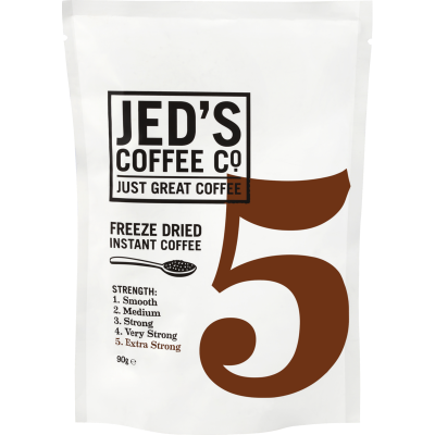 Jed's Coffee Co. #5 Extra Strong Strength Instant Freeze Dried Coffee Refill 90g