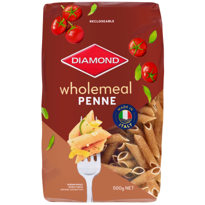 Diamond Wholemeal Penne Pasta 500g