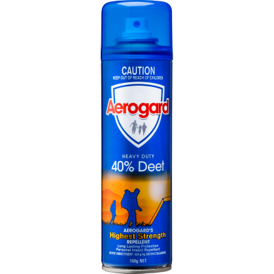 Aerogard Heavy Duty 40% Deet Highest Strength Repellent Spray 150g