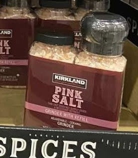KIRKLAND SIGNATURE HIMALAYAN PINK SALT GRINDER WITH REFILL 737G