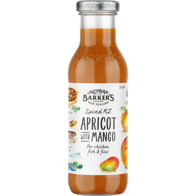 Barker's Spiced NZ Apricot With Mango Sauce 330g