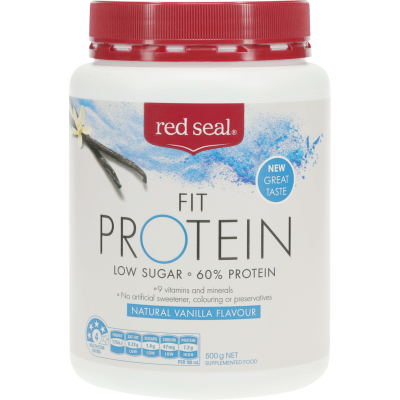 Red Seal Fit Protein Vanilla Flavour Supplement Food 500g
