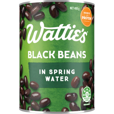 Wattie's Black Beans In Spring Water 400g