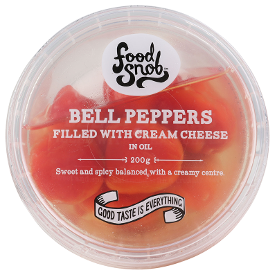 Food Snob Bell Peppers Filled With Cream Cheese In Oil 200g