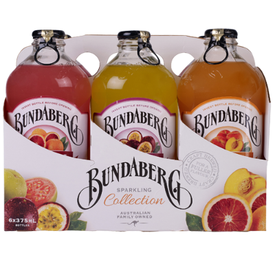 Bundaberg Sparkling Collection Bottles 6 x 375ml