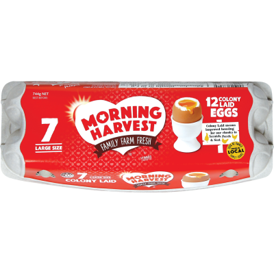 Morning Harvest Colony Laid Size 7 Eggs 12pk