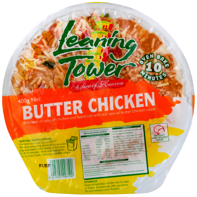 Leaning Tower Butter Chicken Pizza 400g