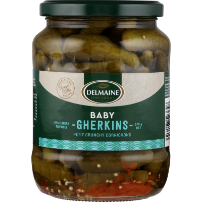 Delmaine Baby Gherkins 670g