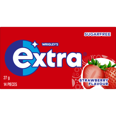 Wrigley's Extra Strawberry Sugar Free Chewing Gum 27g