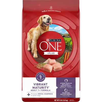 Purina ONE + Plus Vibrant Maturity Adult 7+ Dog Food 3.63kg