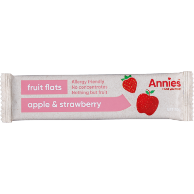 Annies Apple & Strawberry Fruit Flats 30g