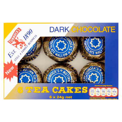 Tunnocks Dark Chocolate Tea Cakes 144g