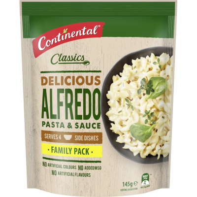 Continental Alfredo Pasta & Sauce Family Pack 145g