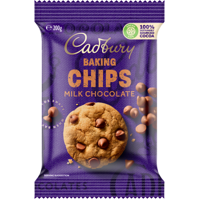 Cadbury Milk Chocolate Baking Chips 200g