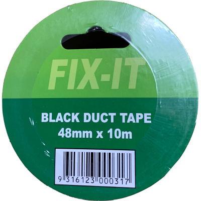 Fix It Today Black Duct Tape 48mm wide 1pk