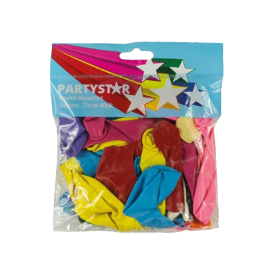 Korbond Round Assorted Balloons ea