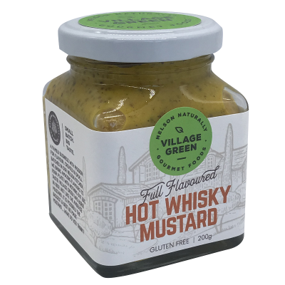 Village Green Hot Whiskey Mustard 200g