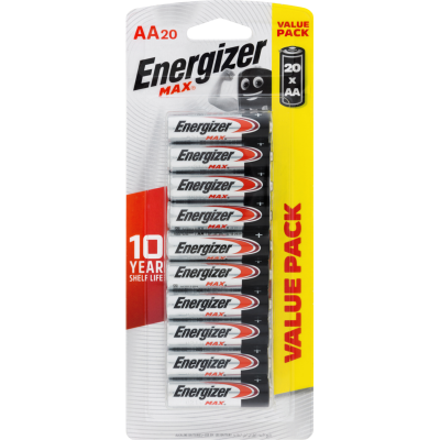 Energizer Max AA Battery 20pk