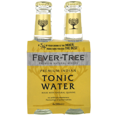 Fever-Tree Premium Indian Tonic Bottles 4 x 200ml