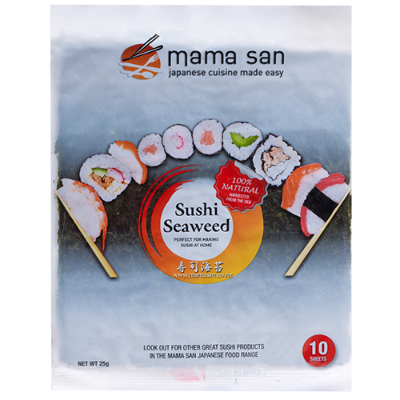 Mama San Sushi Seaweed 10 Sheets 25g