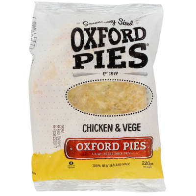 Oxford Pies Chicken & Vegetable Pie 220g