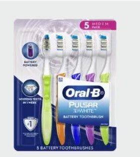 Oral-B Pulsar Battery Toothbrush 5 pack