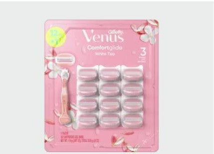Gillette Venus Comfortglide Handle + 12 Cartridges