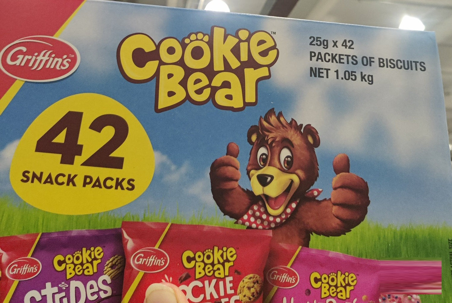 Griffin's COOKIE BEAR SNACK PACKS 25G X 42 / 1.05 kg