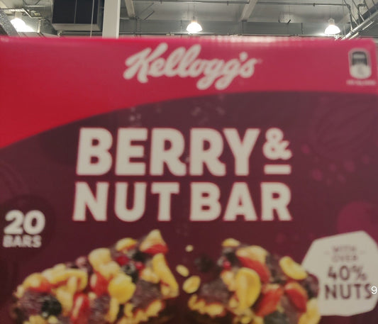 KELLOGG'S BERRY & NUT BAR 20 X 30G