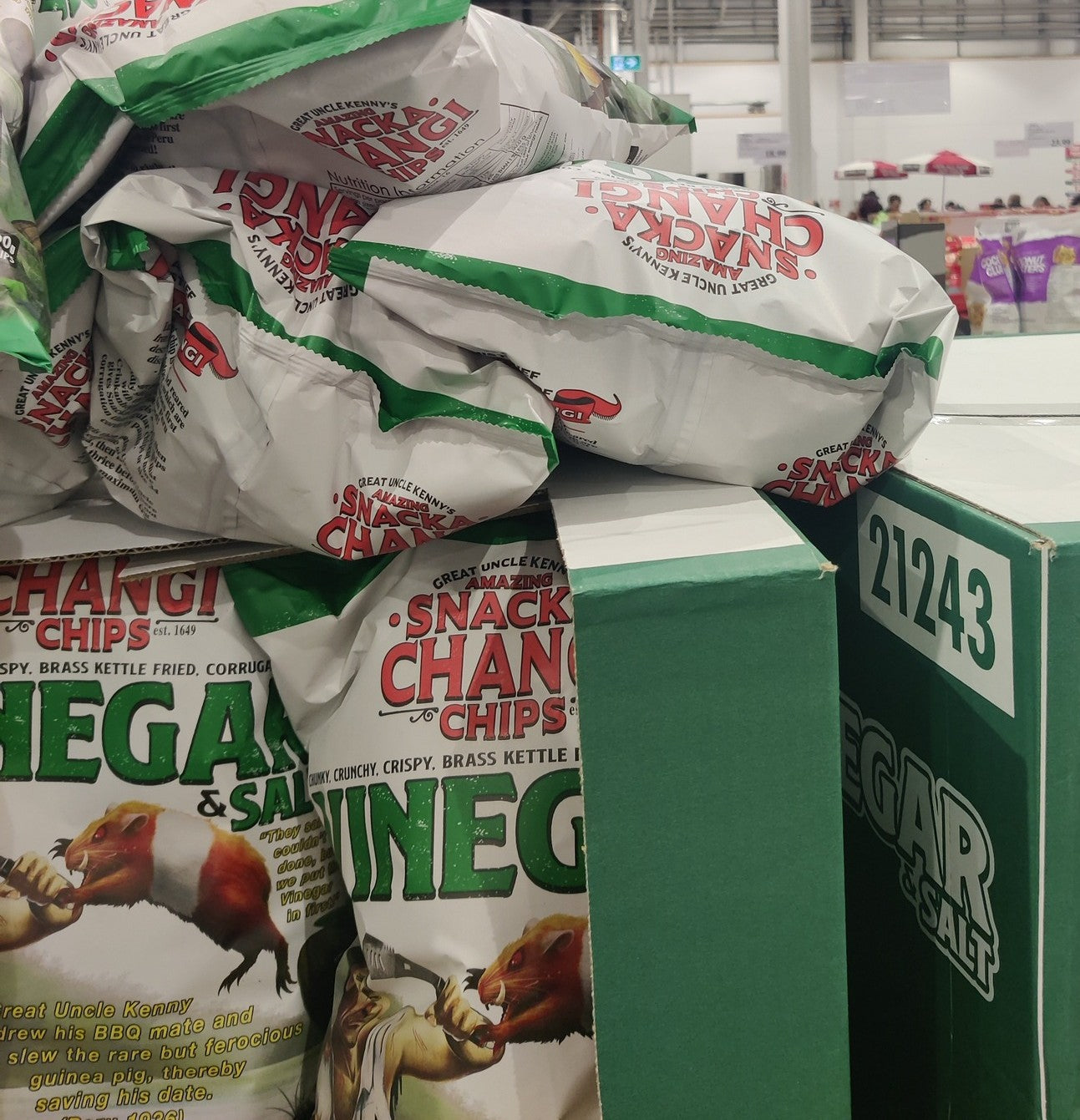 GREAT UNCLE KENNY'S SNACKACHANGI VINEGAR & SALT 400G