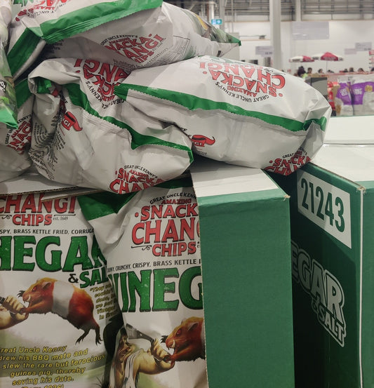 GREAT UNCLE KENNY'S SNACKACHANGI VINEGAR & SALT 400G