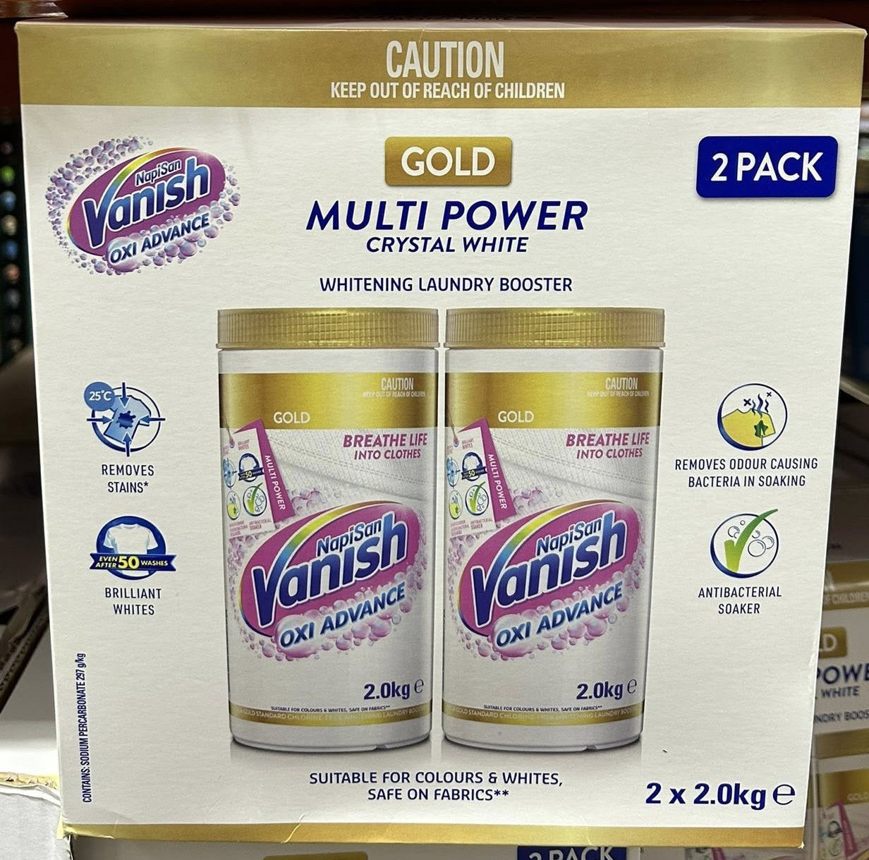 VANISH NAPISAN WHITE GOLD PRO 2X2KG