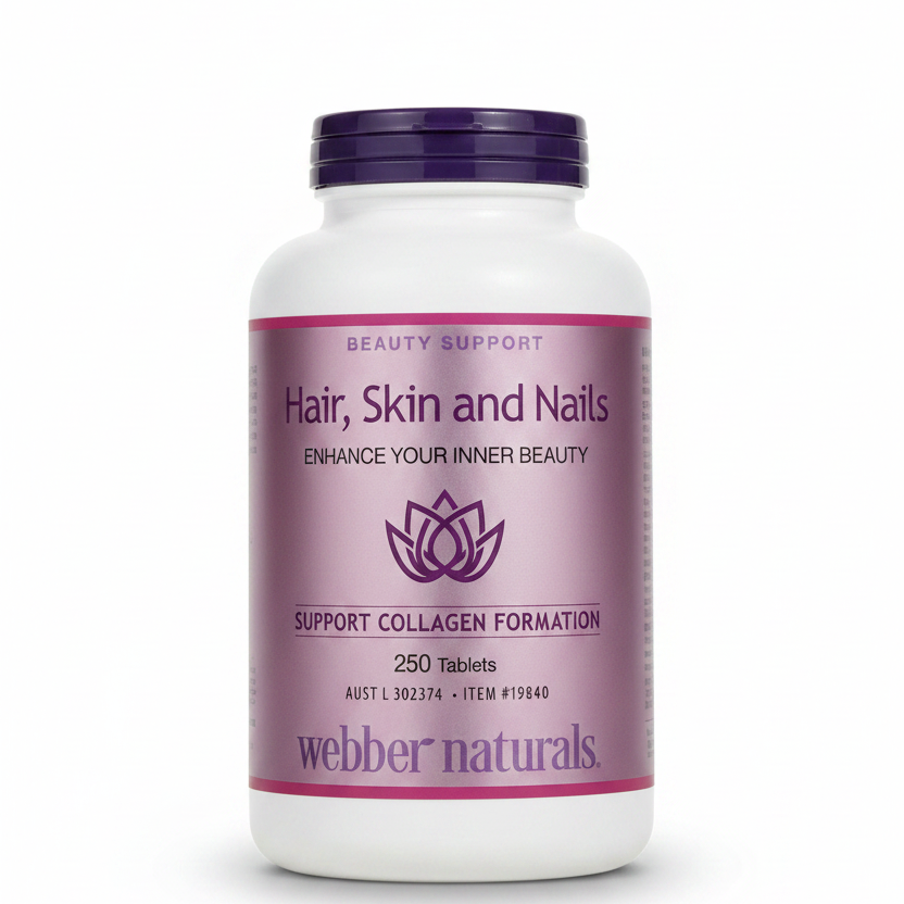 WEBBER NATURALS HAIR, SKIN & NAILS 250 TABLETS