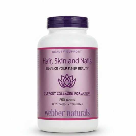WEBBER NATURALS HAIR, SKIN & NAILS 250 TABLETS