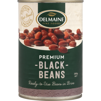 Delmaine Premium Black Beans 390g