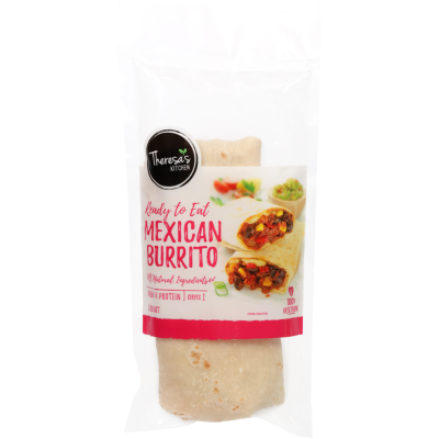Theresa's Kitchen Ready To Eat Mexican Burrito 220g