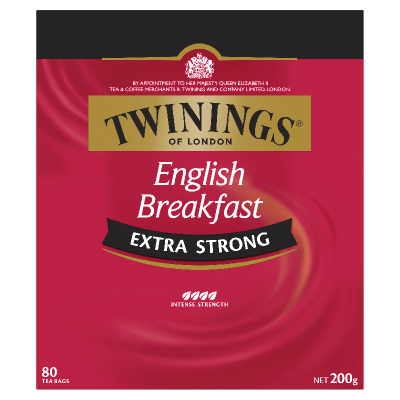 Twinings English Breakfast Extra Strong Tea Bags 80pk