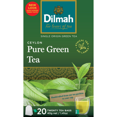 Dilmah Ceylon Pure Green Tea Bags 20pk