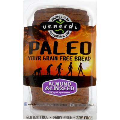 Venerdi Grain Free Paleo Almond & Linseed Bread 550g