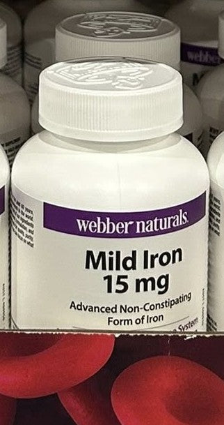 MILD IRON 15MG 50 CAPSULES