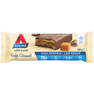 Atkins Advantage Fudge Caramel Low Carb Bar 60g