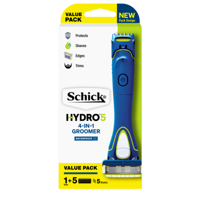 Schick Hydro 5 4-In 1 Groomer Kit + 1 Cartridge ea