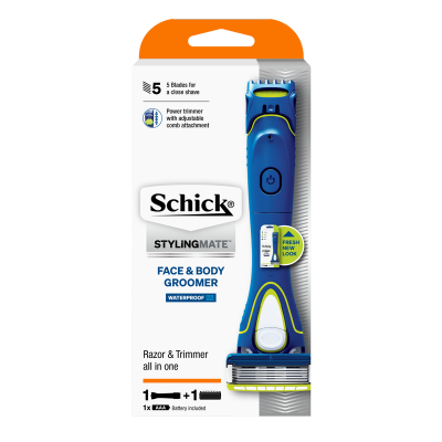 Schick Styling Mate Face & Body Groomer + 1 Cartridge 1pk