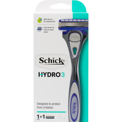 Schick Hydro 3 Razor +1 Cartridge ea