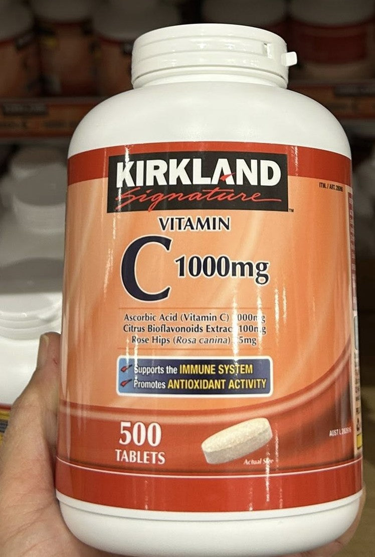 KIRKLAND SIGNATURE VITAMIN C 1000MG 500 TABLETS
